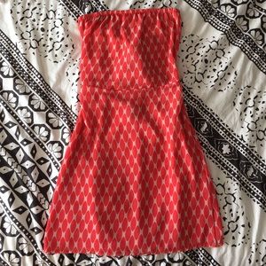 Strapless open back dress