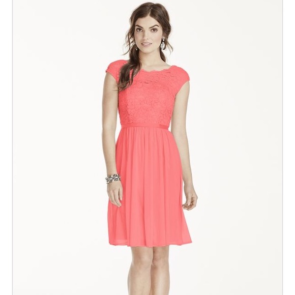 David's Bridal Lace Dress