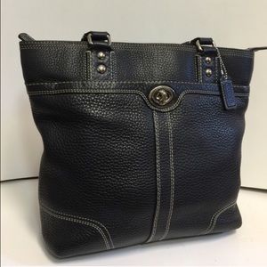 Coach Hamilton #F13959 Black Leather Handbag