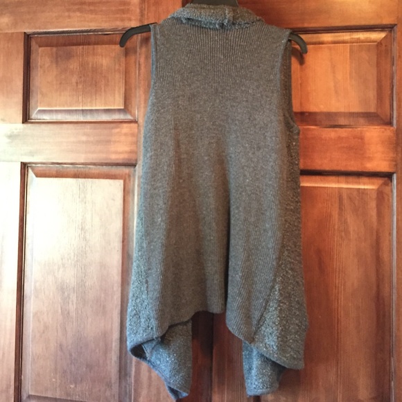 Dark gray sweater vest. - Picture 3 of 3