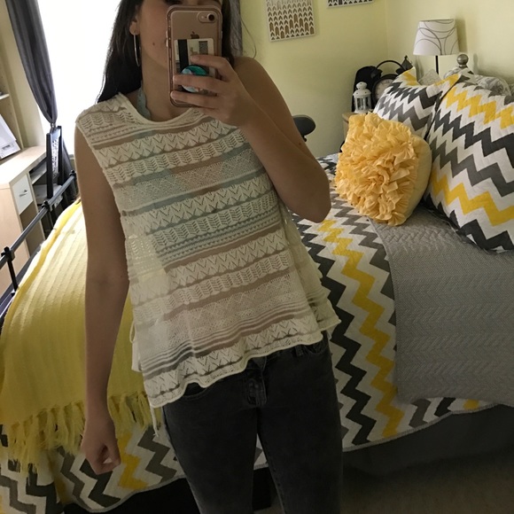 Free people see through lace tank - Picture 5 of 7