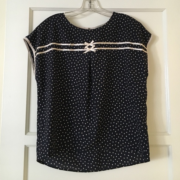 Nordstrom brand Chloe K polka dot shirt