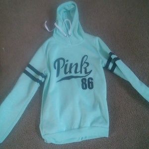 Xs pink mint pullover sweatshirt!