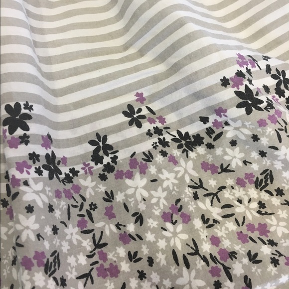 Striped Flowy Tube Top with Wildflowers - Picture 2 of 4