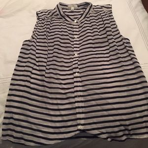 JCrew size 8 sleeveless button down.