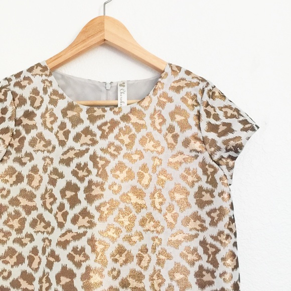 Leopard print top NWOT