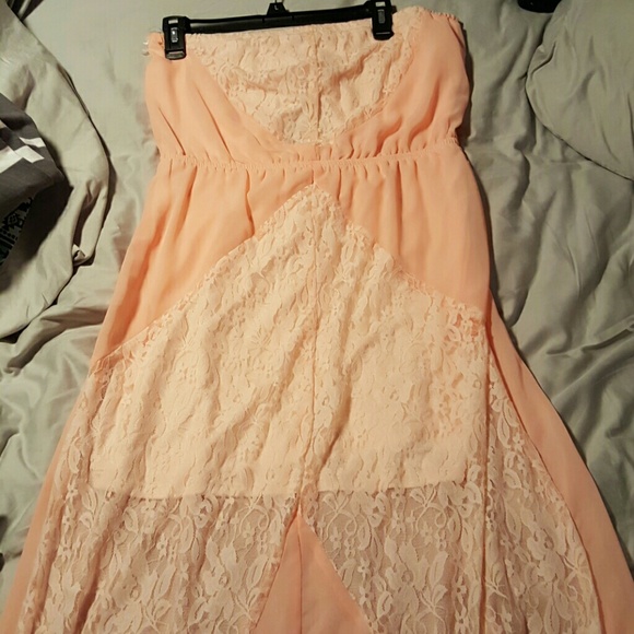Peach maxi dress
