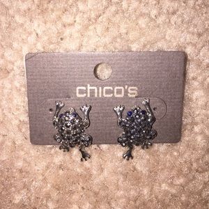 Chico's Frog Earrings