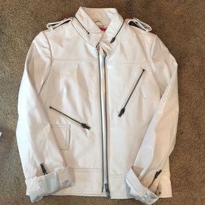 Alice and Olivia patent Moto jacket