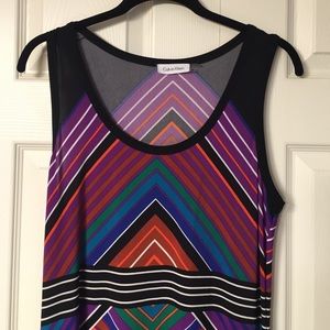 Calvin Klein stripped maxi dress