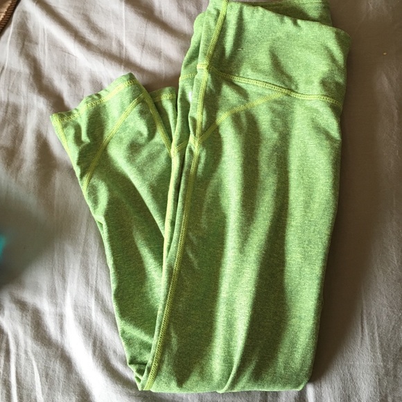 Green leggings from fabletics