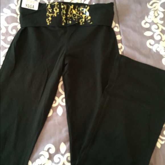 PINK flare yoga pants