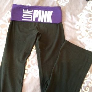 PINK flare yoga pants