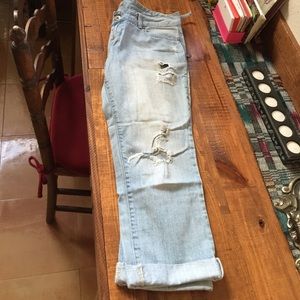Boyfriend distressed crop jeans from Guess