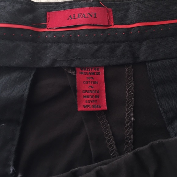 Alfani Flat Front Pants For Men - Picture 2 of 4