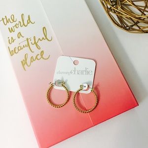 [Charming Charlie] Gold Hoop Earrings