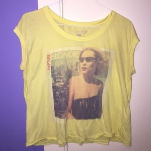 Free people blonde graphic tee