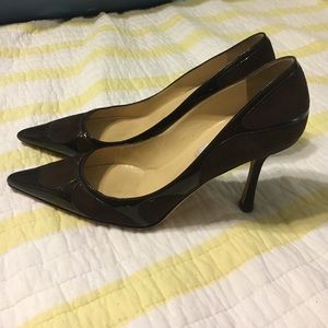 Jimmy Choo Brown Suede Pumps
