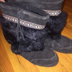Minnetonka Fur Boots