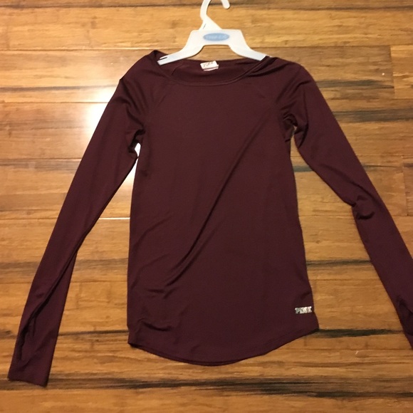 maroon athletic long sleeve
