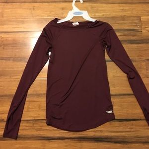 maroon athletic long sleeve