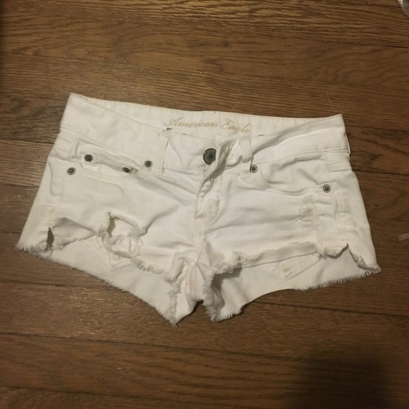 White American eagle Jean shorts