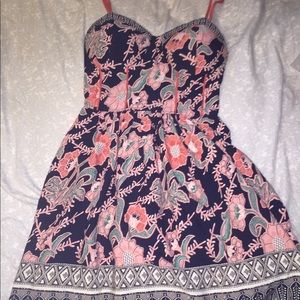 Flower pattern dress