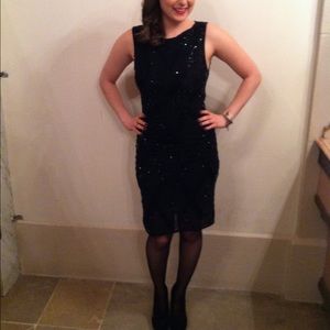 Black Alice & Olivia sequin dress