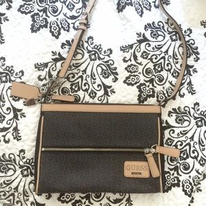 GUESS Cream Taupe/Grey Purse