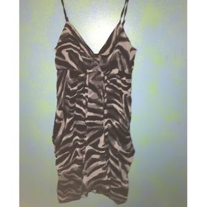 Zebra pattern summer dress