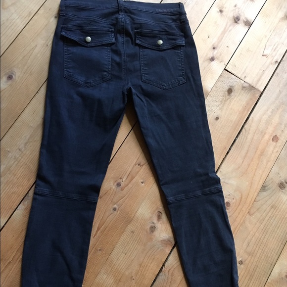 Current Elliott Washed Black Flat Pocket Cargo 27 - Picture 4 of 4