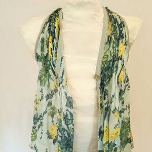Elizabeth and James Silk Floral Vest