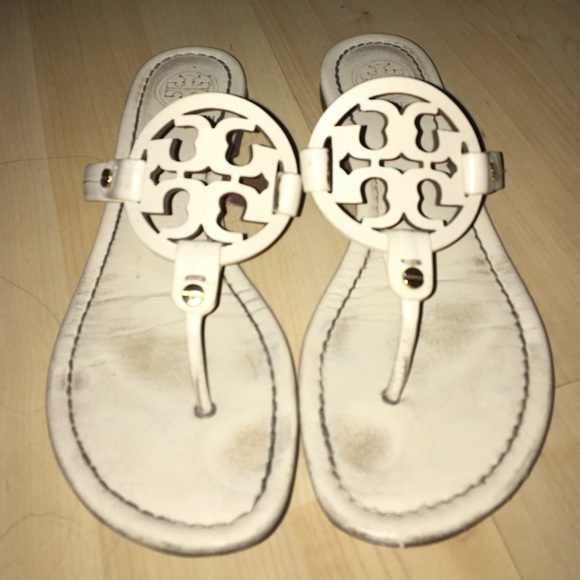 Cream Tory Burch Miller Sandal