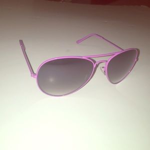 Purple Aviator Sunglasses