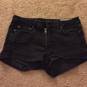 All Saints jean shorts in black