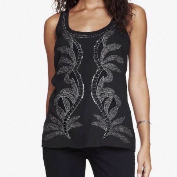 NWT Express black metallic tank - Picture 2 of 2