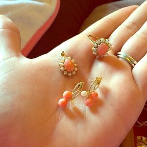 💝FINAL price! 14k/pearl trio set. Price firm!!!!!