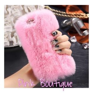 ✨Pink Furry IPhone 6 Case