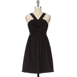 Swirled rosette dress