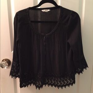 American Eagle Black Blouse.