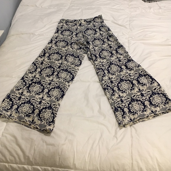 Printed parachute pants