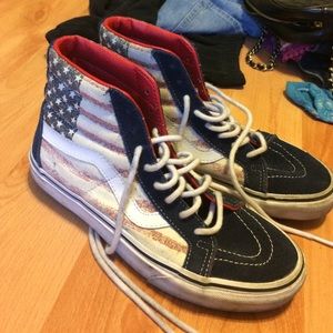 American flag sk8 highs