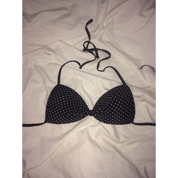 Polka dot bikini top, never worn