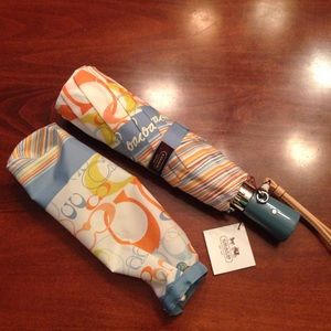 Coach multi-colored umbrella