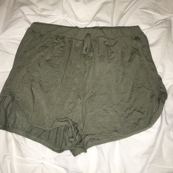 Soft army green shorts
