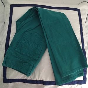 Cropped slim boot Tory Burch jeans