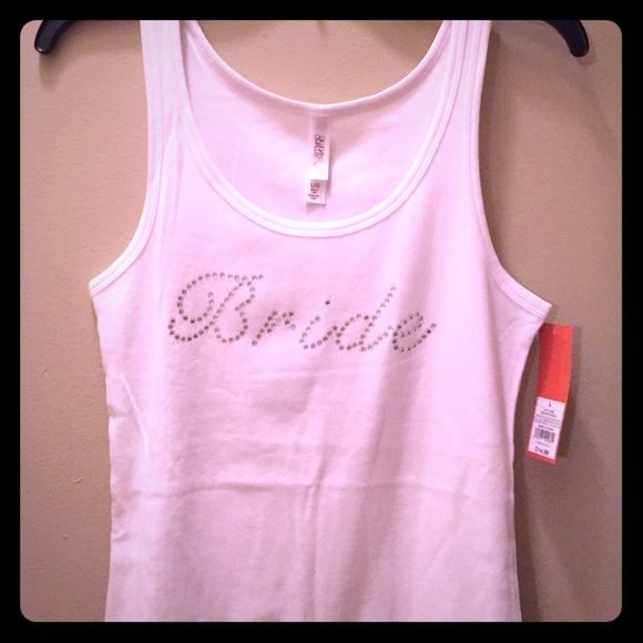 Bride tank top