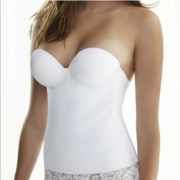 Like new! David's Bridal style #8704 white bustier