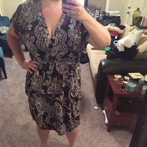 Modern paisley print dress