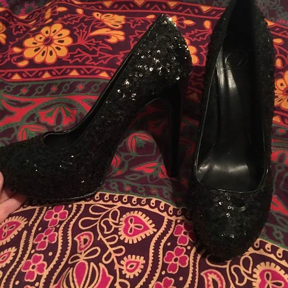 Black high heels
